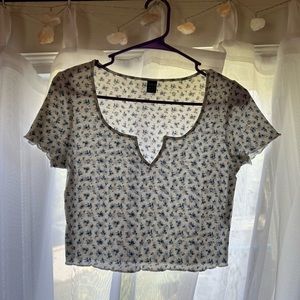 Shein floral tee